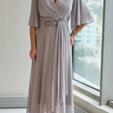 Ewelina | Elegantiška ilga šifoninė suknelė
