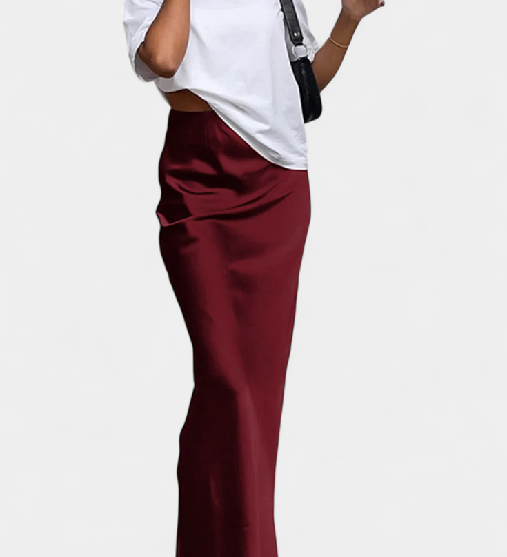 Fable | Satininis maxi sijonas