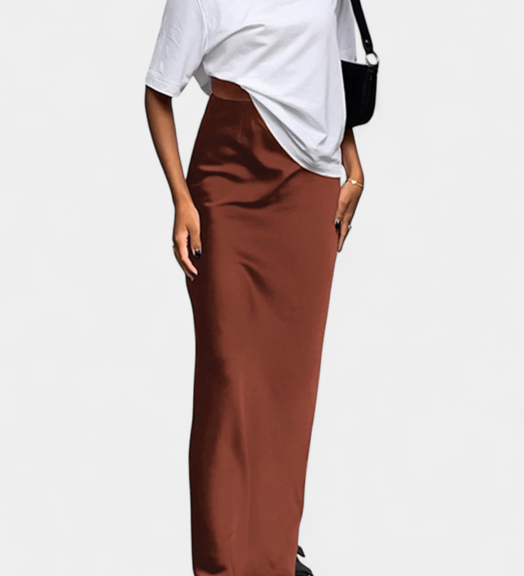Fable | Satininis maxi sijonas