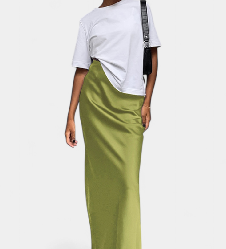 Fable | Satininis maxi sijonas