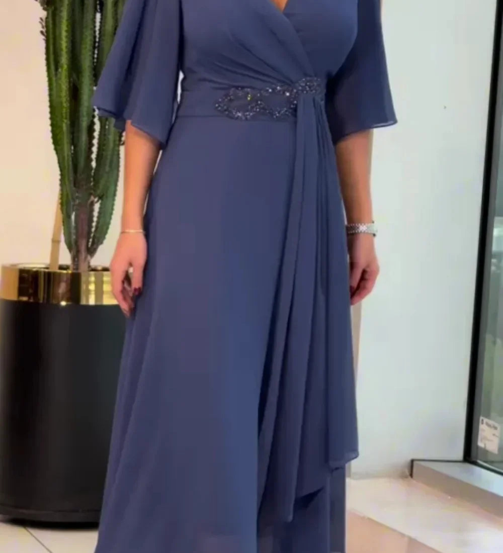 Ewelina | Elegantiška ilga šifoninė suknelė