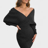 Klara™ | Elegantiška suknelė su V-isskirpte